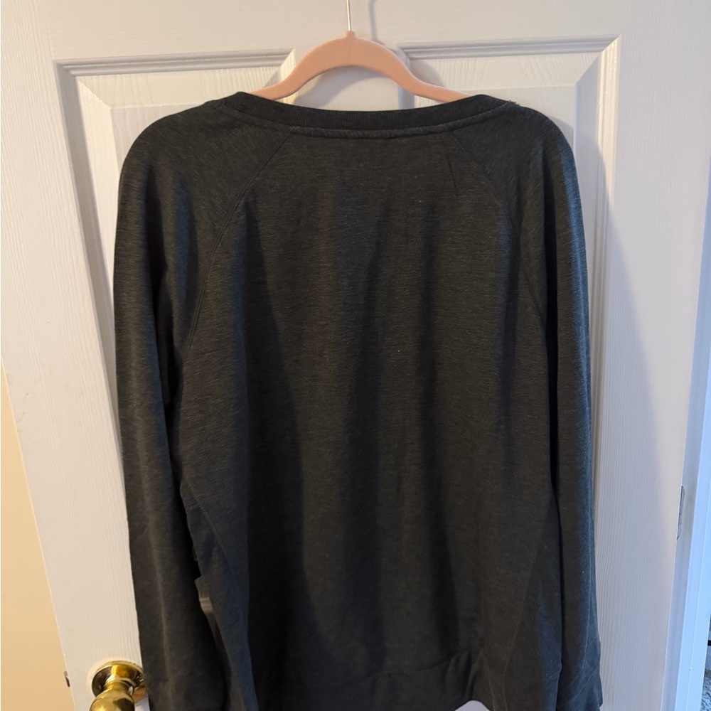 NWT 90 Degree by Reflex Raglan Pullover - Heather Ashy Moss - Picture 5 of 5